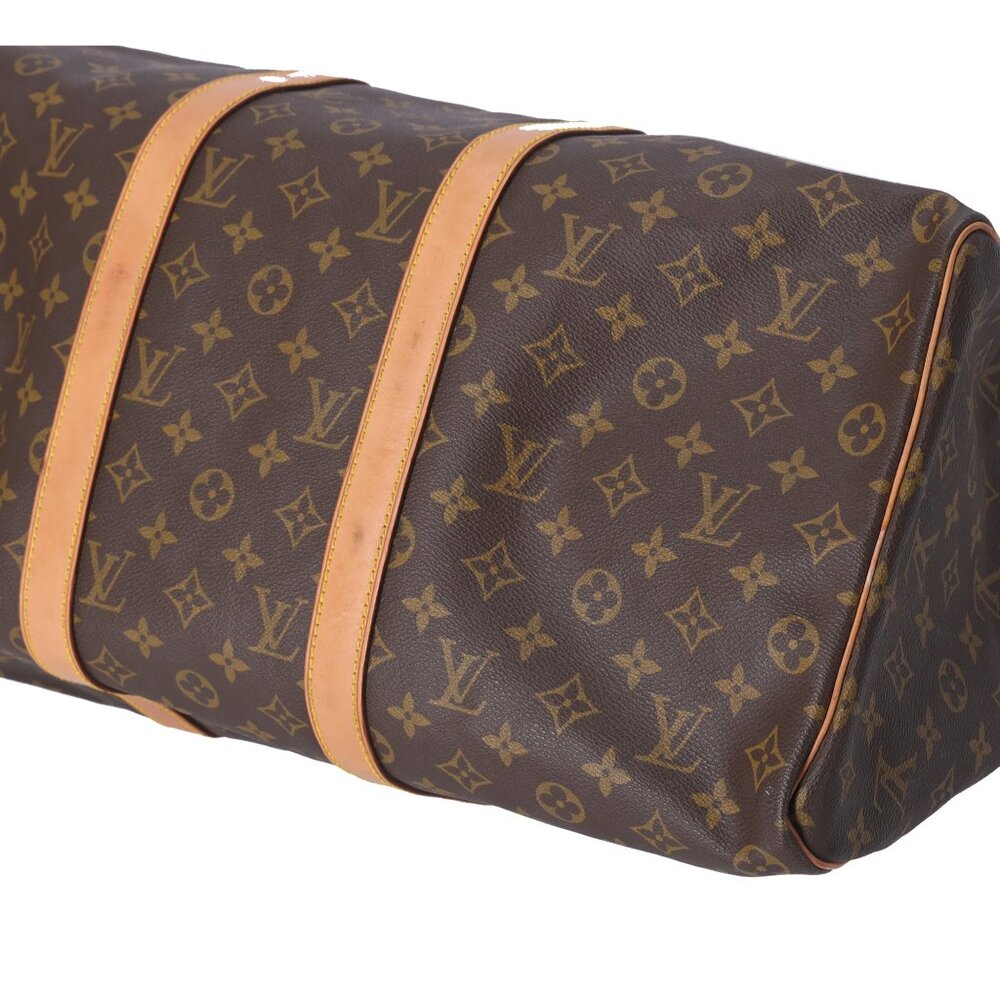 Louis Vuitton Keepall 50 Duffle Bag Monogram Boston Bag M41426 Brown Canvas - Picture 8 of 10
